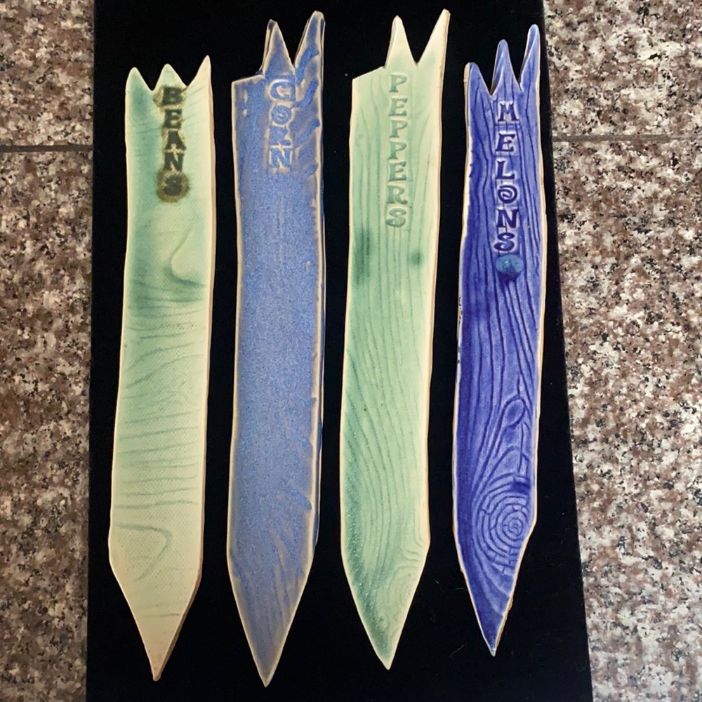 Ceramic garden markers